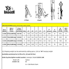 Load image into Gallery viewer, All Material Handling LC060-20 Badger Lever Chain Hoist, 6 Ton, 20' Lift