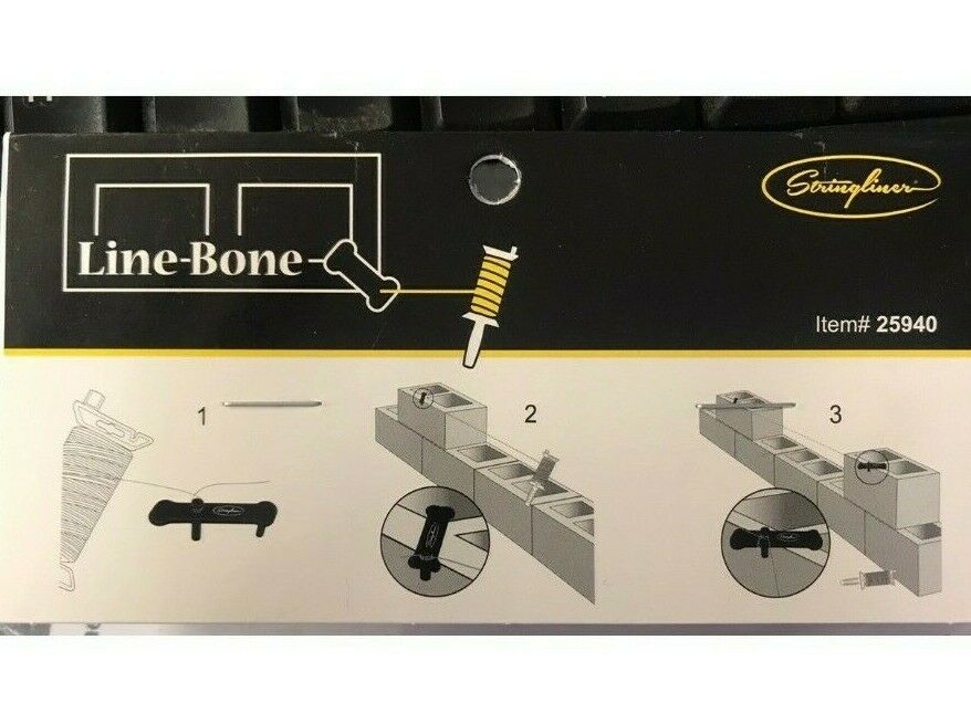 Line Bone Stringliner 25940 - Bag of 2- Masonry accessory line stretch –  Wharton Hardware And Supply