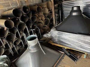 Aluminum Chutes, Hoppers, elephant trunk for concrete paving applications