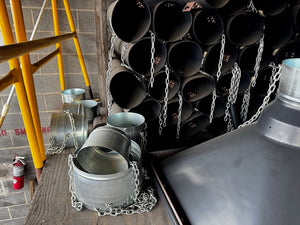 Aluminum Chutes, Hoppers, elephant trunk for concrete paving applications