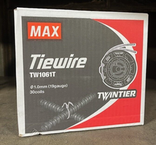 Cargar imagen en el visor de la galería, MAX TW1061T 19Ga Tie Wire for RB441T RB611T Twintier - Case of 30