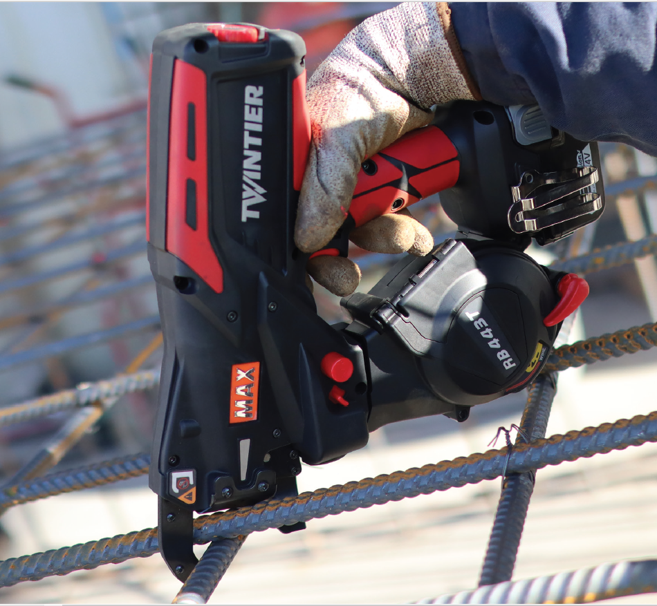 Wire Tier MAX USA Tie Wire Gun - RB443T - ties up to #7 / #7 rebar – Wharton ...