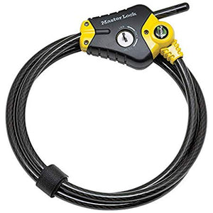 Master Lock Cable Lock, Python Adjustable Keyed Cable Lock, 6 ft. Long, 8413DPF