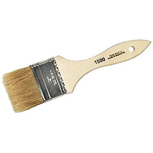 144 Pack Linzer 1500-2 White Chinese Bristle 2" Economy Paint Brush for Latex Paints, Chip and Touch-up