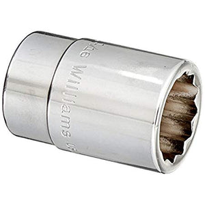 Williams H-1234  3/4 Drive Shallow Socket, 12 Point, 1-1/16-Inch