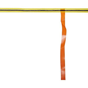 Mutual 14976 Hula Skirt Perimeter Marker, 50 yard Length x 3/4" Width, Yellow/ Black/Yellow